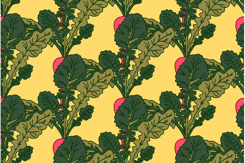 botanical-abstract-seamless-pattern-with-radishs-vector-illustration