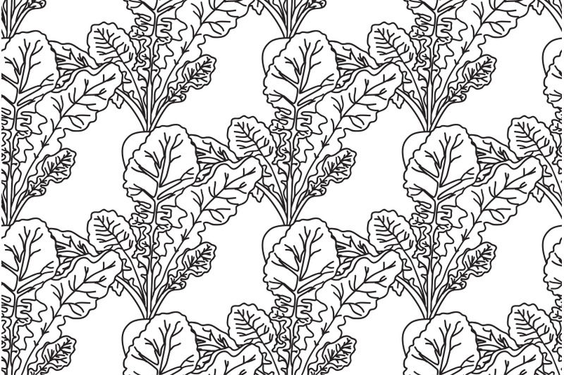 line-art-seamless-pattern-with-radishs-plants-vector-illustration
