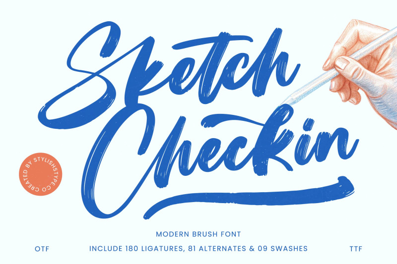sketch-checkin-bold-brush-font