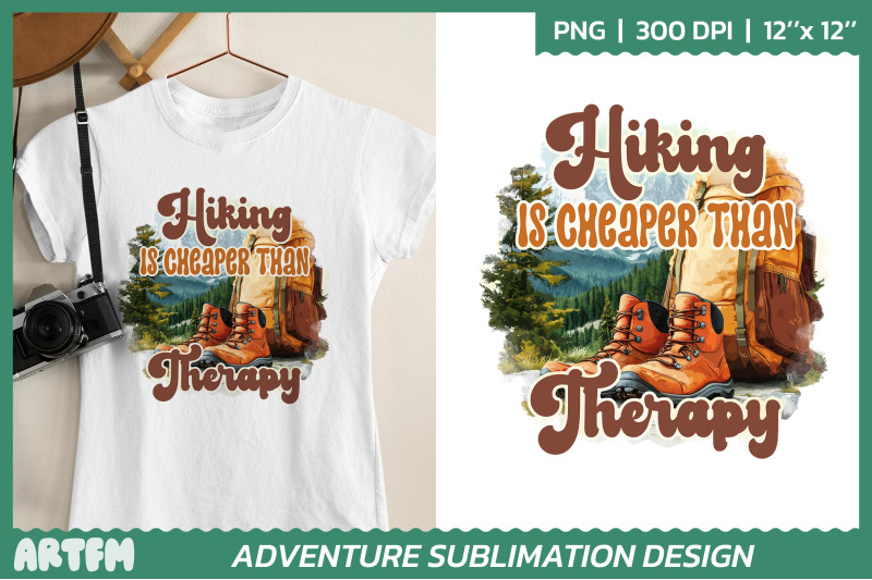 adventure-sublimation-png-hiking-is-cheaper-than-therapy