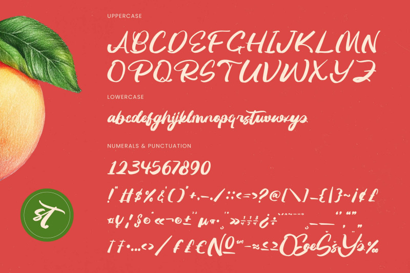 huntail-peach-bold-brush-font