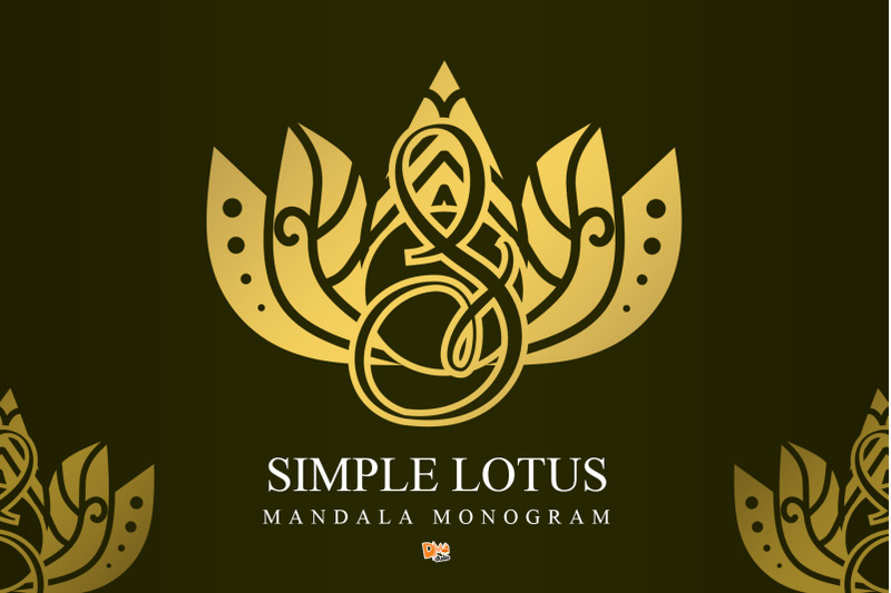 simple-lotus-mandala-monogram