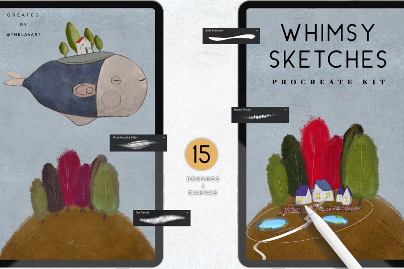 whimsical-sketch-procreate-set