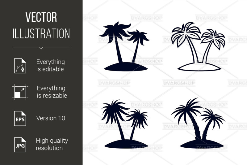 tropical-palm-trees