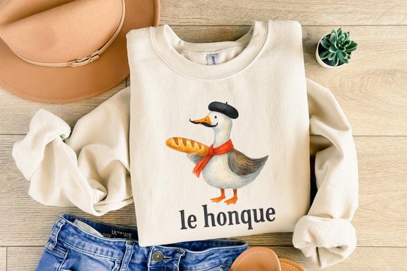 le-honque-french-goose-png-funny-goose-png-cute-bird-clipart-french