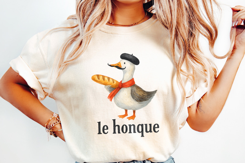le-honque-french-goose-png-funny-goose-png-cute-bird-clipart-french