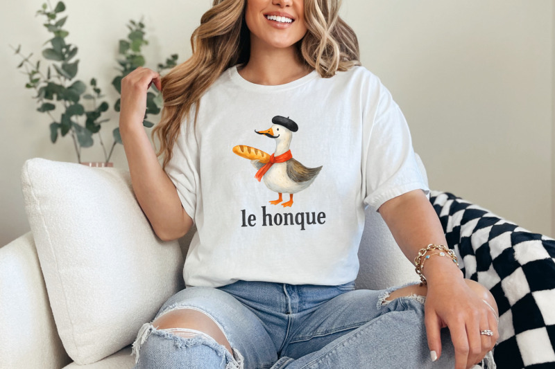 le-honque-french-goose-png-funny-goose-png-cute-bird-clipart-french