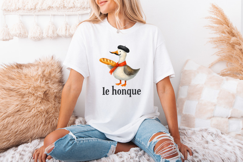 le-honque-french-goose-png-funny-goose-png-cute-bird-clipart-french