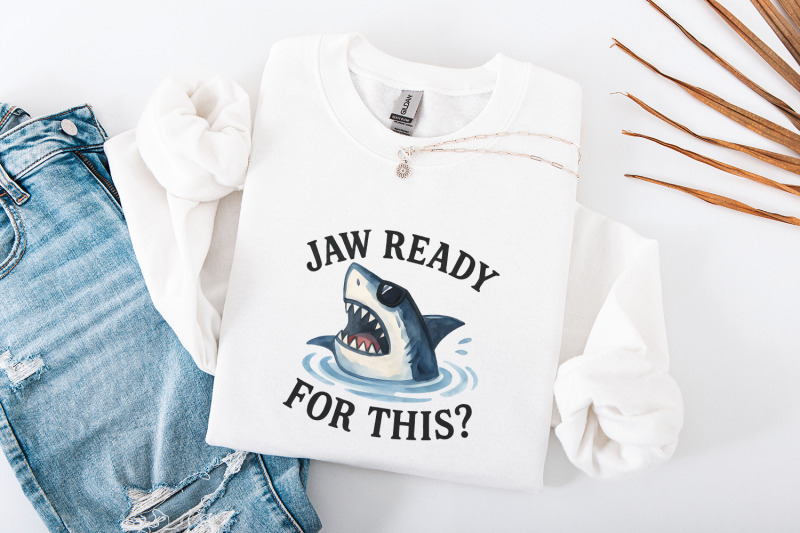 funny-shark-art-print-quirky-graphic-tee-png-marine-life-lover-decor