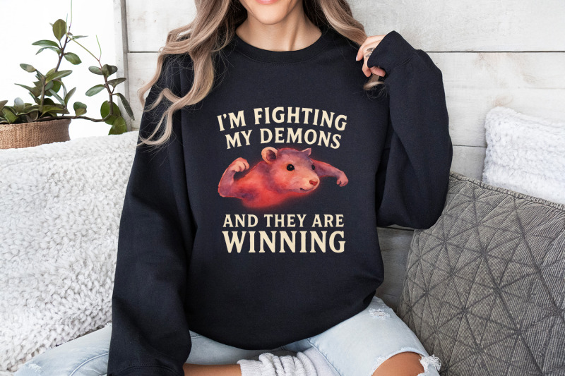 i-039-m-fighting-my-demons-and-they-are-winning-png-funny-raccoon-shirt