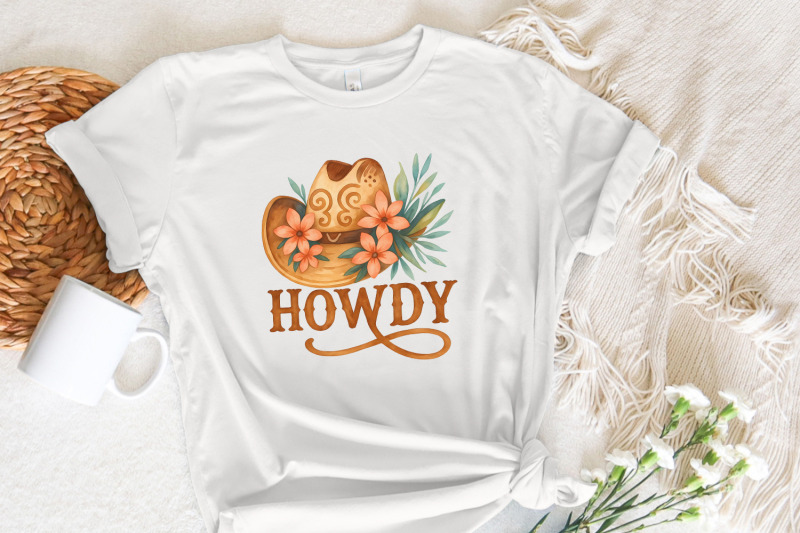 western-howdy-png-sublimation-design-cowboy-hat-flowers-country-them