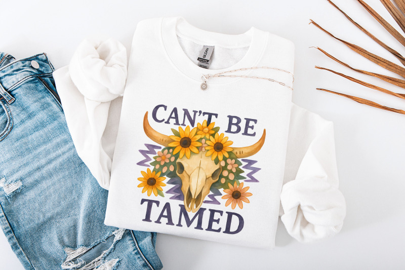 can-039-t-be-tamed-bull-skull-png-western-cowgirl-png-boho-floral-png-c