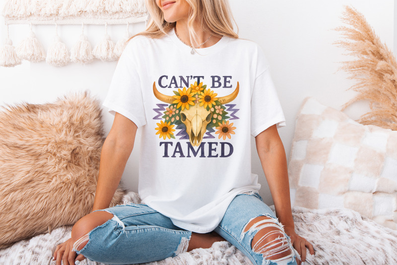 can-039-t-be-tamed-bull-skull-png-western-cowgirl-png-boho-floral-png-c