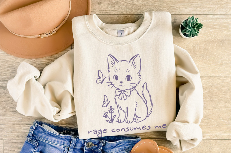 rage-consumes-me-funny-cat-art-vintage-animal-quote-cute-cat-png-r