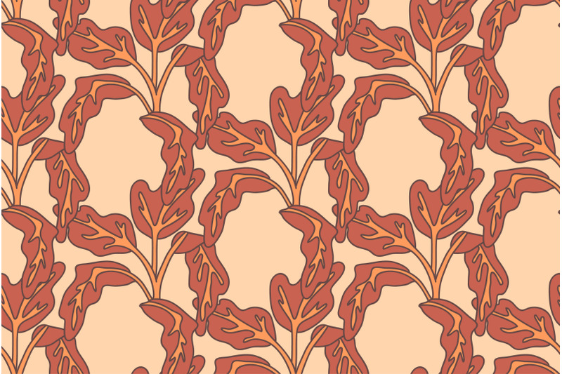 botanical-floral-seamless-pattern-with-leaves-vector-illustration-col