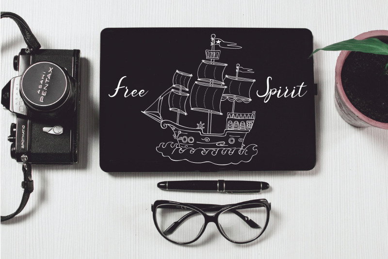 sail-boat-at-sea-hand-drawn-pirate-ship-old-ship