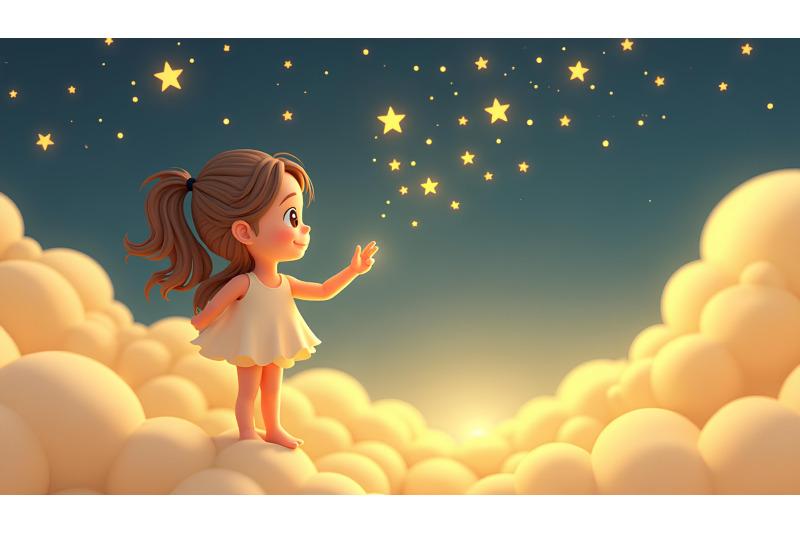 a-3d-rendered-celestial-girl-touching-starlit-clouds