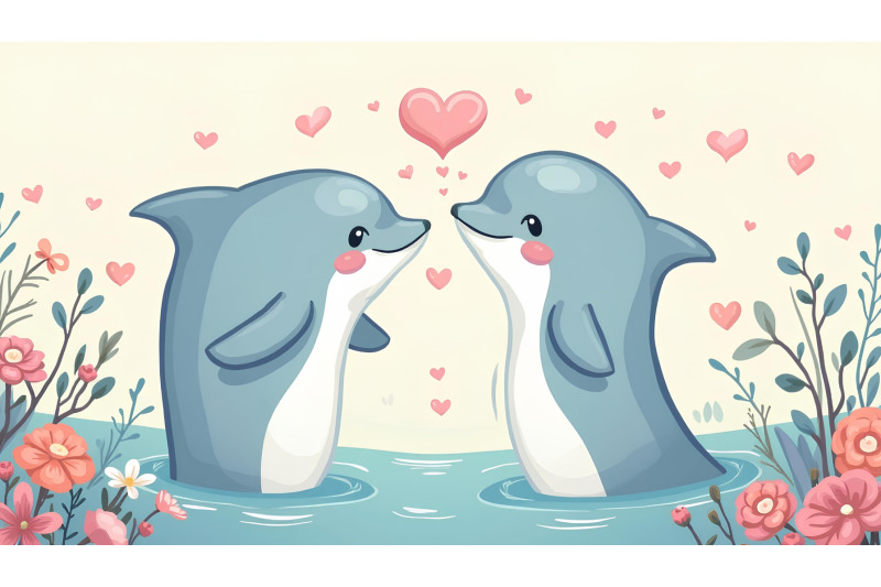 a-happy-cartoon-dolphin-blowing-heart-shaped-bubbles