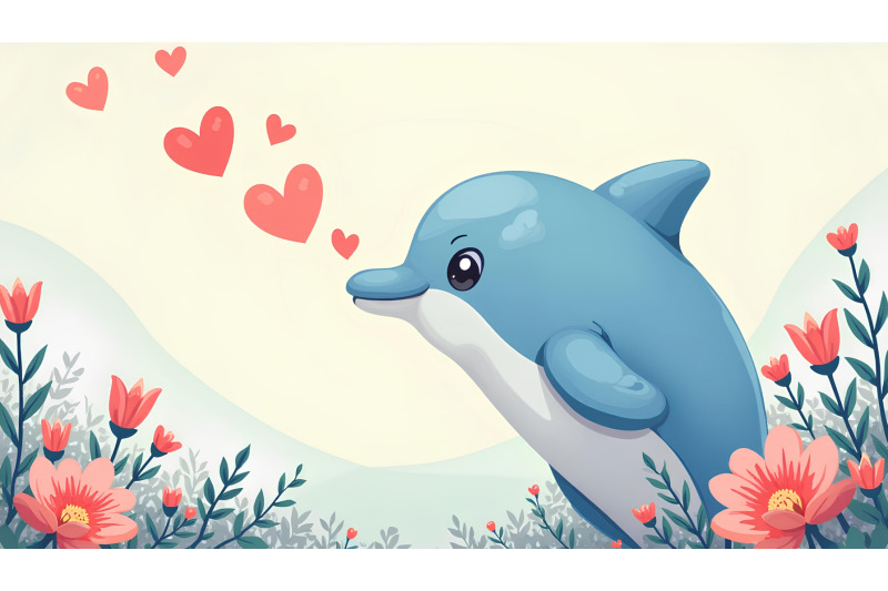 a-happy-cartoon-dolphin-blowing-heart-shaped-bubbles