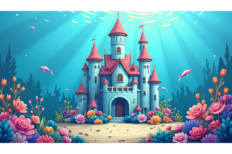 a-magical-underwater-cartoon-castle-surrounded-by-sea-creatures