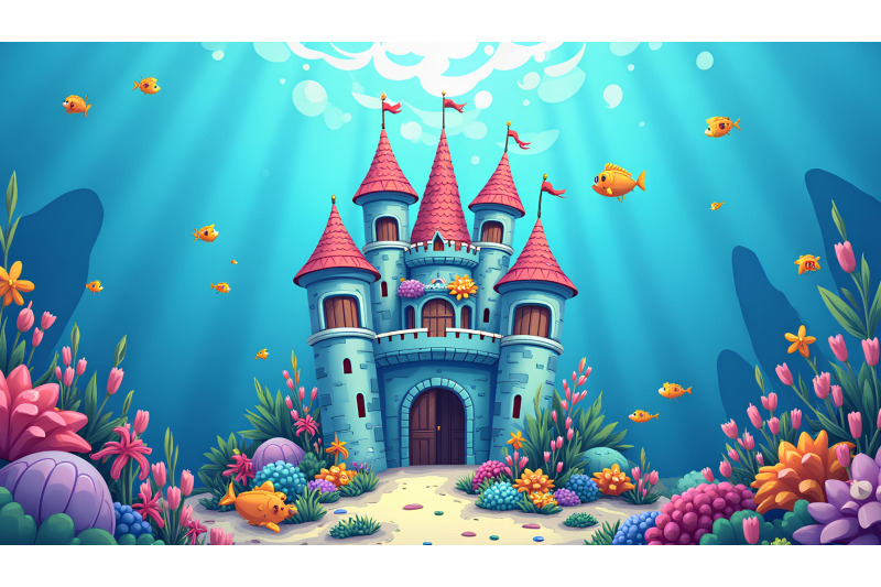 a-magical-underwater-cartoon-castle-surrounded-by-sea-creatures