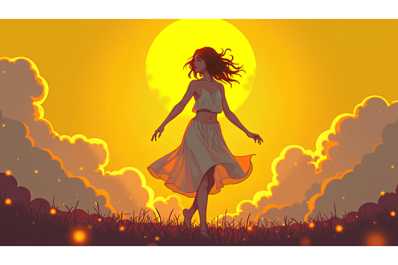 a-cyberpunk-girl-dancing-in-a-digital-aurora
