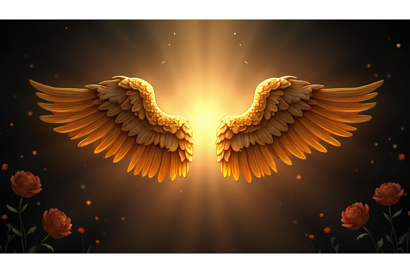 a-pair-of-golden-angel-wings-slightly-arched-radiating-light-in-a-da