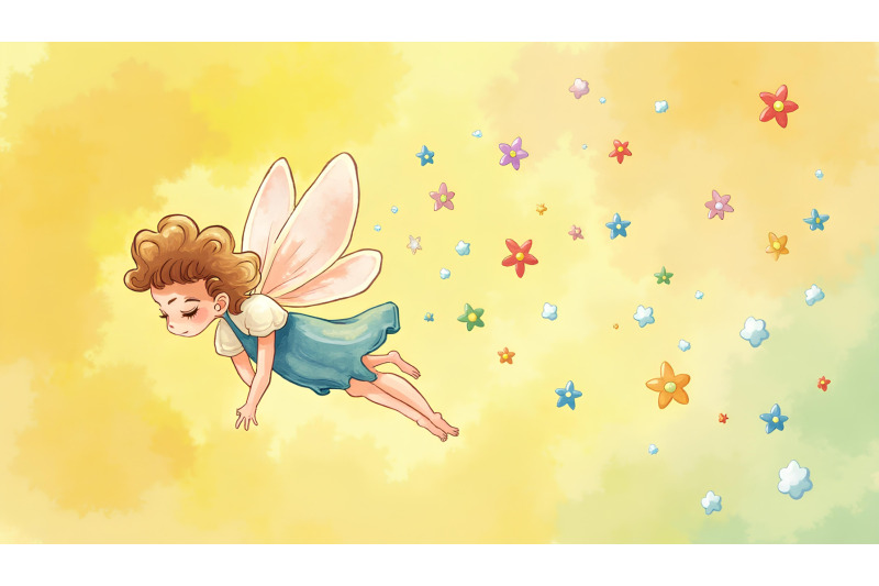 a-dreamy-watercolor-of-a-fairy-in-rainbow-rain