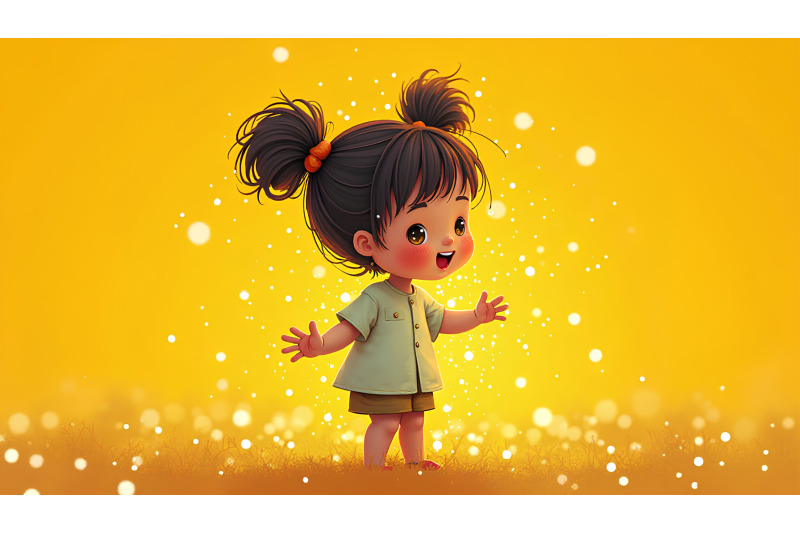 a-pointillism-child-surrounded-by-twinkling-lights