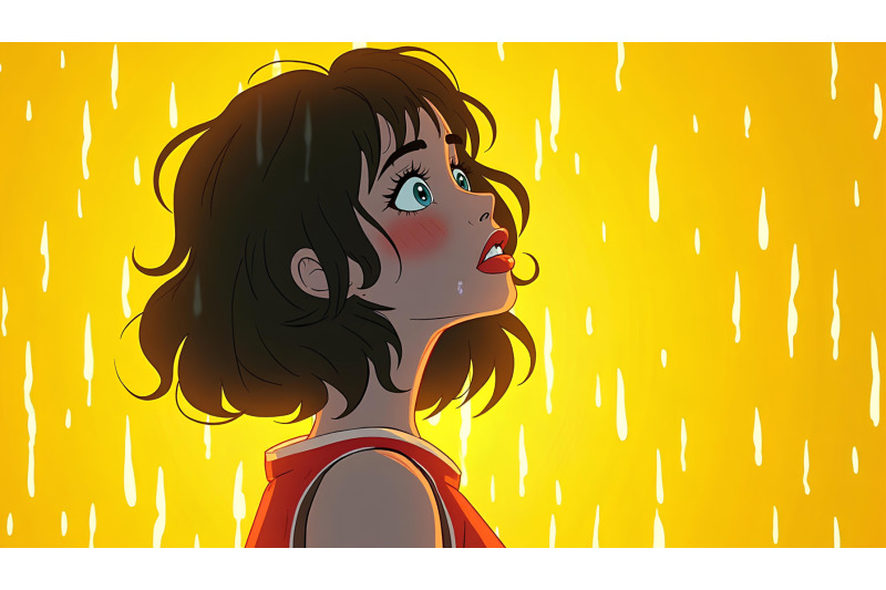 a-retro-80s-poster-of-a-girl-in-glowing-rain