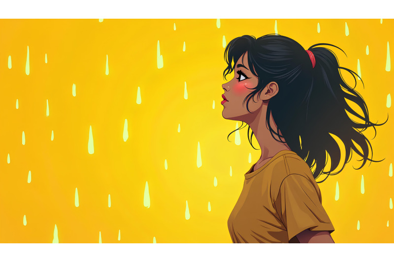 a-retro-80s-poster-of-a-girl-in-glowing-rain