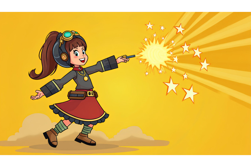 a-steampunk-inspired-girl-releasing-mechanical-stars