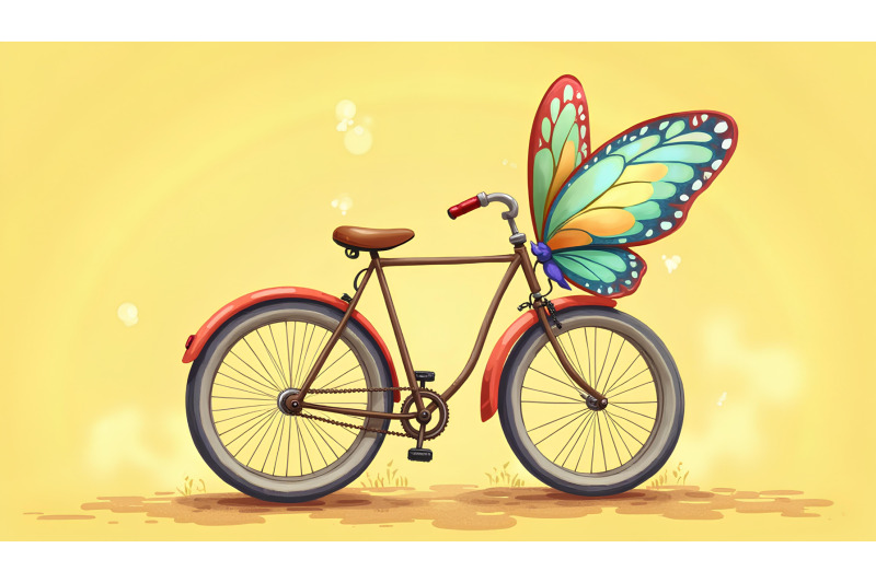 bicycle-with-pastel-hued-butterfly-wings-impressionism