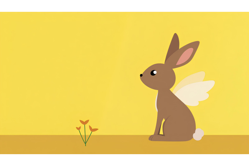 bunny-with-tiny-angel-wings-silhouette