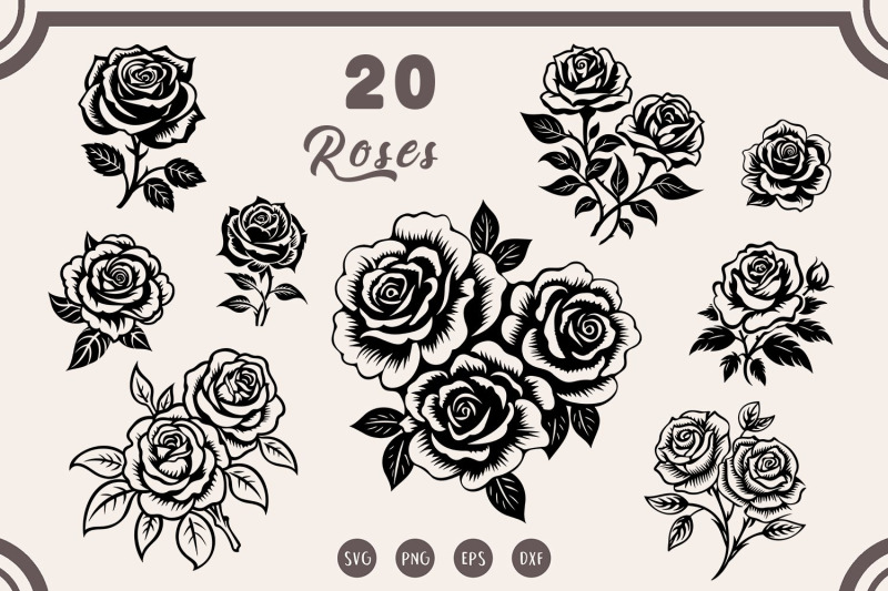 rose-svg-bundle-rose-svg-rose-clipart-flowers-svg