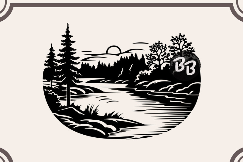 river-scene-svg-bundle-lake-forest-clipart-river-landscape