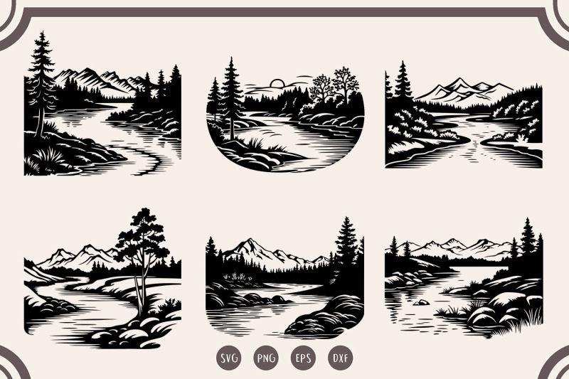 river-scene-svg-bundle-lake-forest-clipart-river-landscape