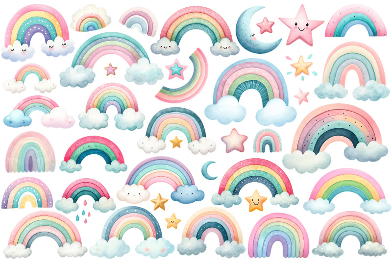cute-baby-watercolor-clipart-bundle-png