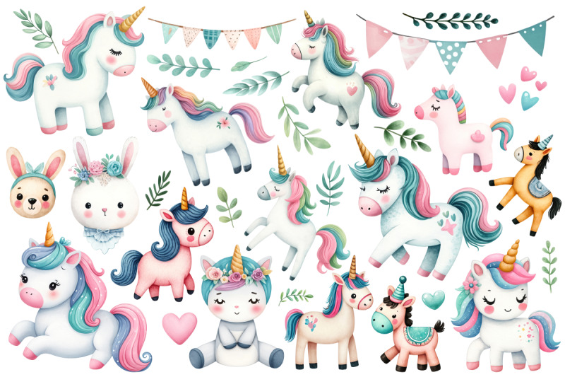 cute-baby-watercolor-clipart-bundle-png