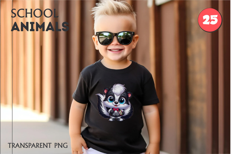 school-animal-cartoon-02-tshirt-sticker