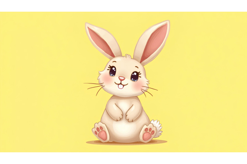 cute-rabbit-with-twinkling-eyes-ink