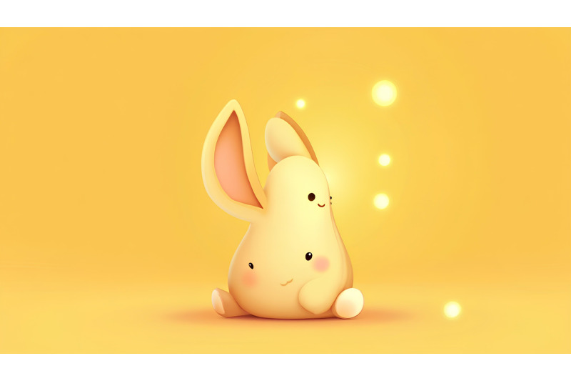 innocent-bunny-with-glowing-fur-minimalism