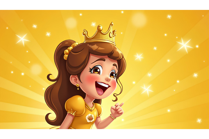 joyful-princess-with-golden-sparkles-pop-art