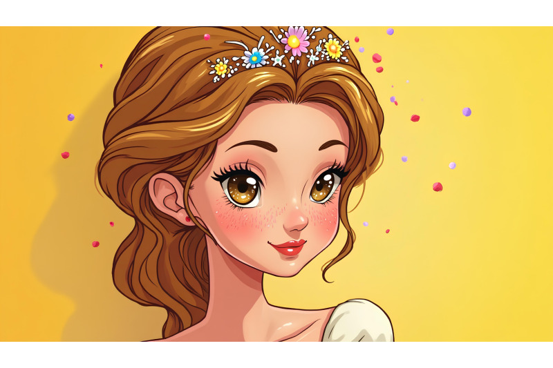 lovely-princess-with-dreamy-eyes-pointillism