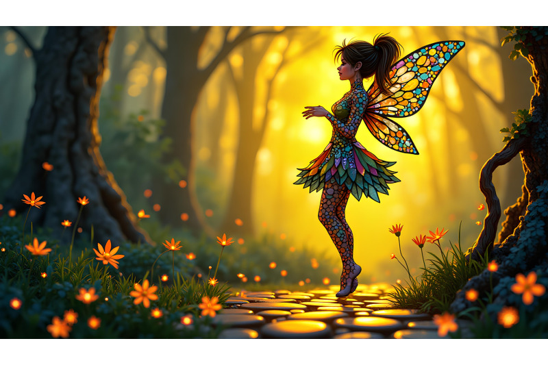 mosaic-fairy-tiny-glass-reflections-in-night