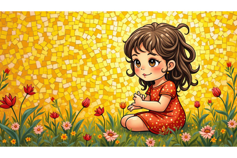 mosaic-tile-art-tiny-pieces-forming-innocence