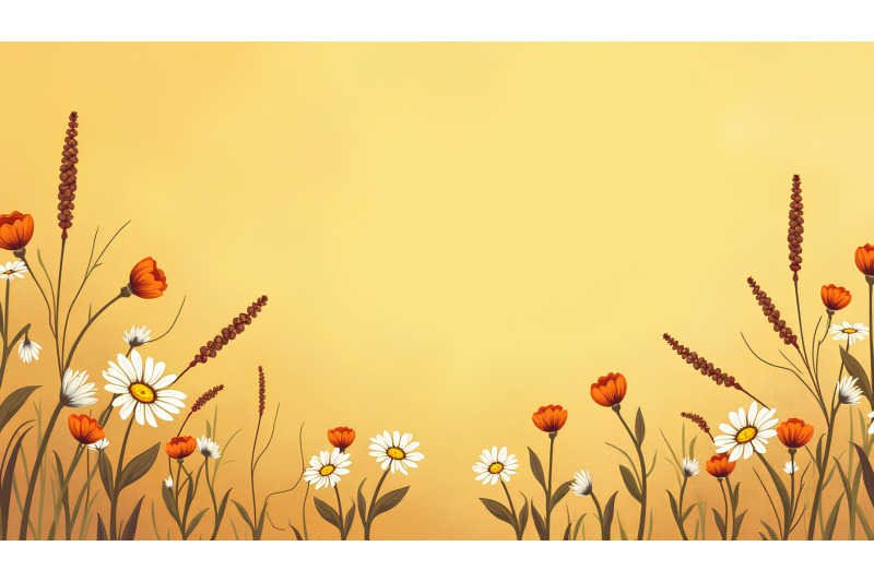 nostalgic-vintage-floral-art-muted-golden-hues