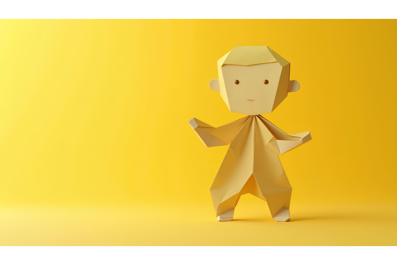paper-origami-folded-toddler-figure-in-art
