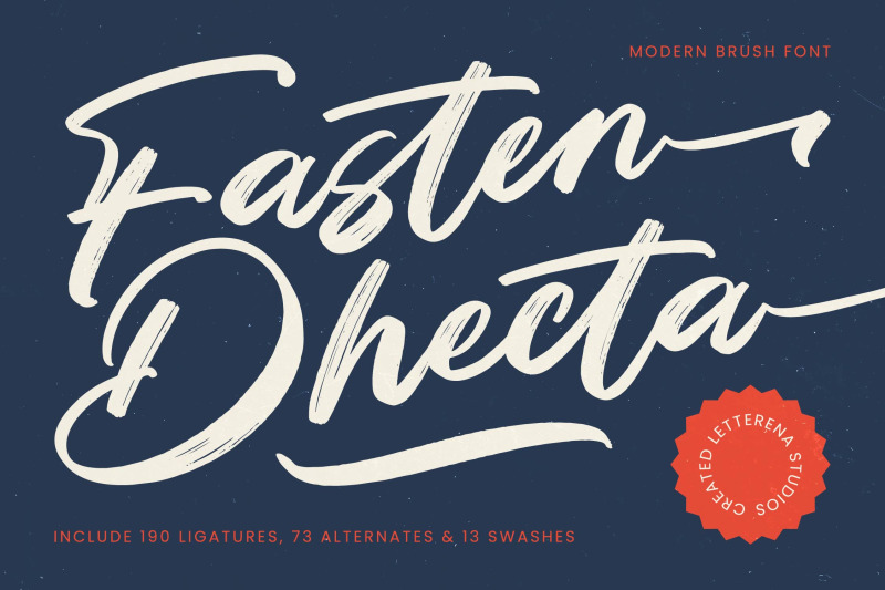 fasten-dhecta-modern-brush-font