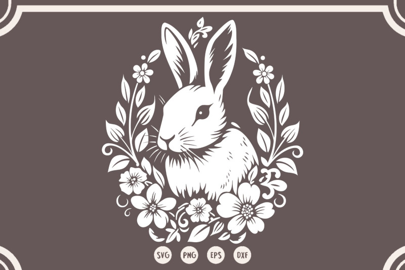 easter-floral-rabbit-svg-flower-rabbit-easter-svg